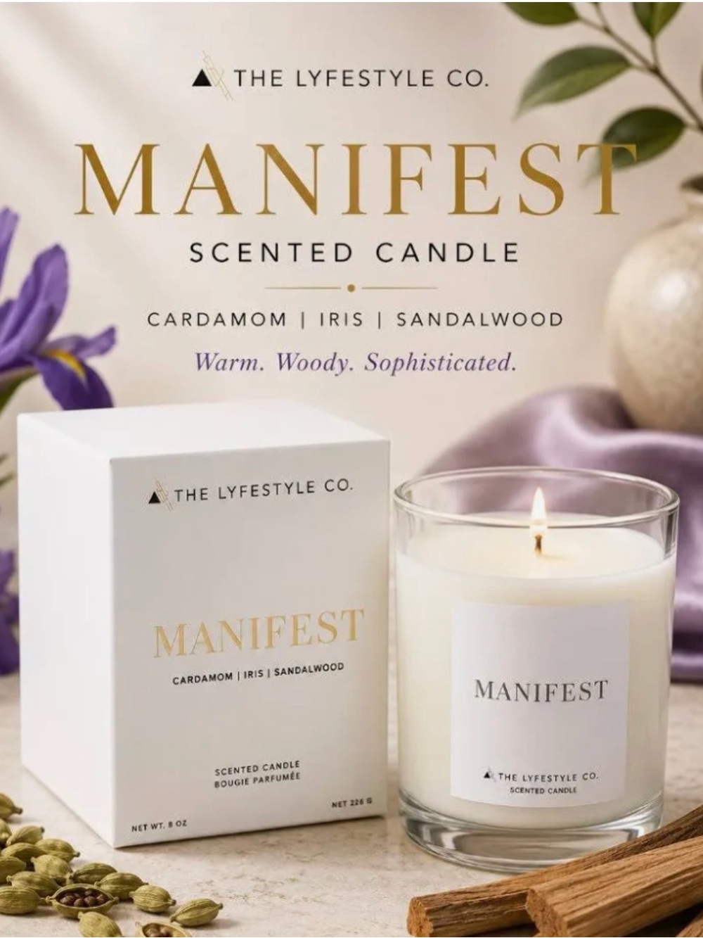 The Lyfestyle CO - Manifest Scented Candle